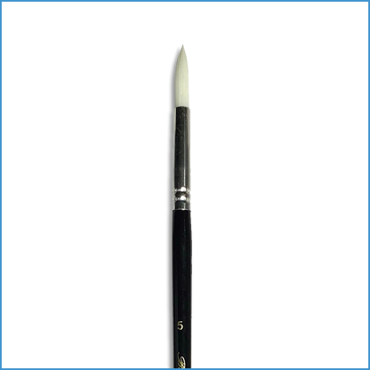 Berkeley Round Brush 777R #5. Berkeley Brush is a round brush with a synthetic nylon. Different sizes and uses. Perfect for watercolor, charcoal, acrylic paint and oil paint.