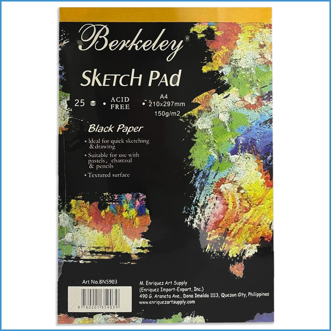 Berkeley Sketchpad Black Paper A4/25pages