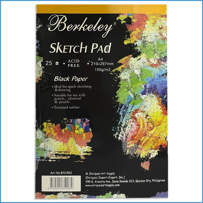 Berkeley Sketchpad Black Paper A4/25pages