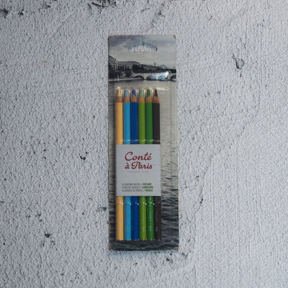 LeFranc & Bourgeois Conte A Paris Pastel Pencil Landscape Hues 6s