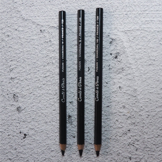 LeFranc & Bourgeois Conte A Paris CHARCOAL Pencil (H, HB, B, 2B)