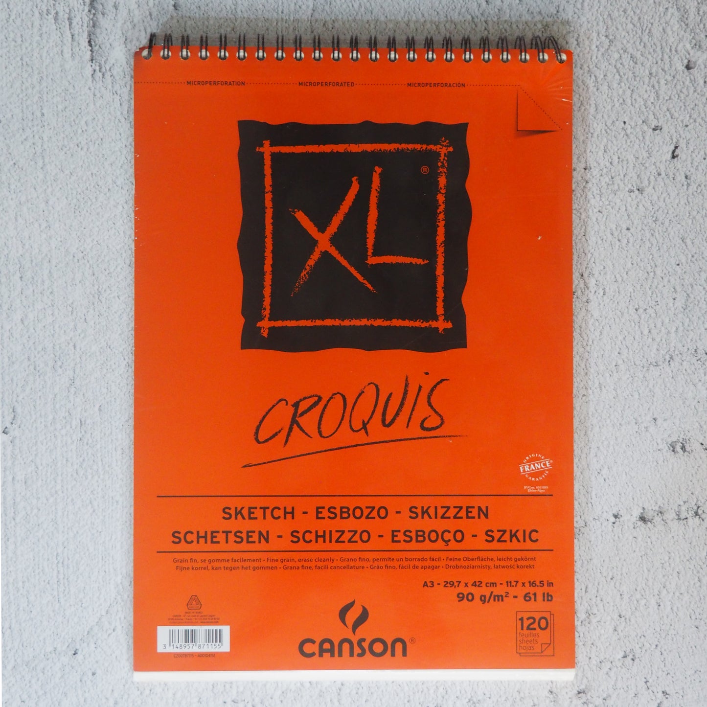 Canson XL Sketchpad A3/90gsm/120sh