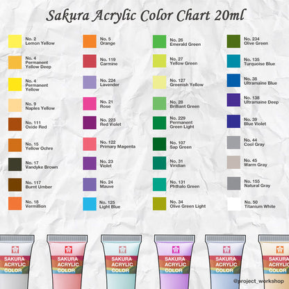 Sakura Acrylic Color 20ml (Part 3)