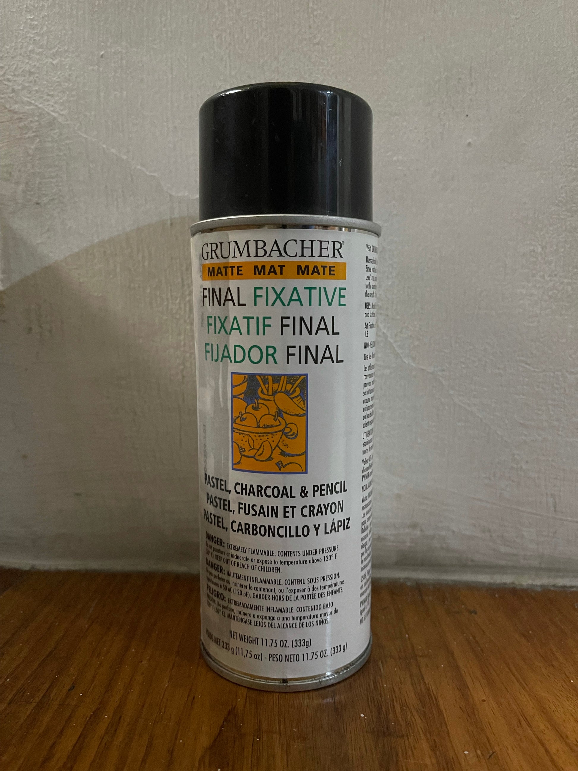 Grumbacher Final Fixative Matte 11.25oz – Project Workshop PH