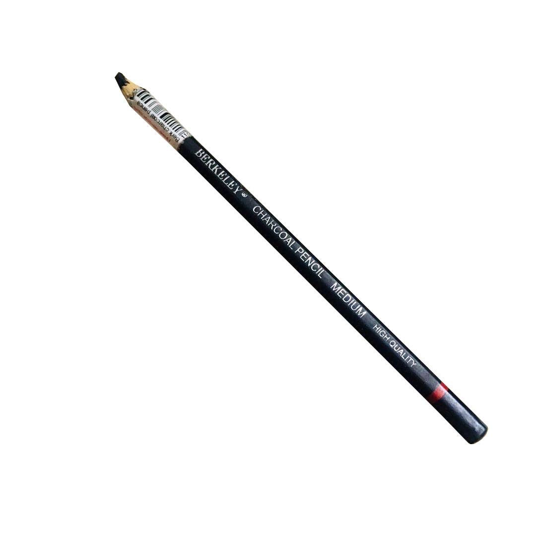 Berkeley Charcoal Pencil. Available in 3 shades: - Soft, medium and hard Designed to be similar to graphite pencils while maintaining most of the properties of charcoal, they are often used for fine and crisp detailed drawings, while keeping the user's hand from being marked.