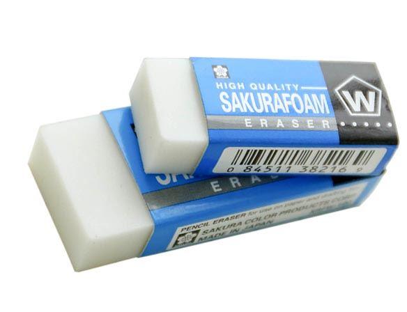 Sakura Foam Eraser Small: 43 x 17 x 10.3mm